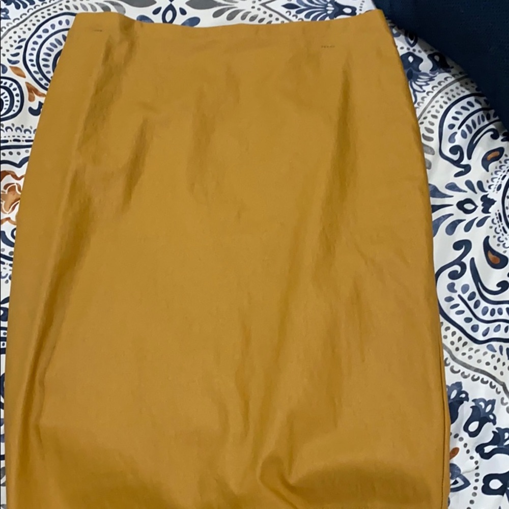 Faux leather skirt